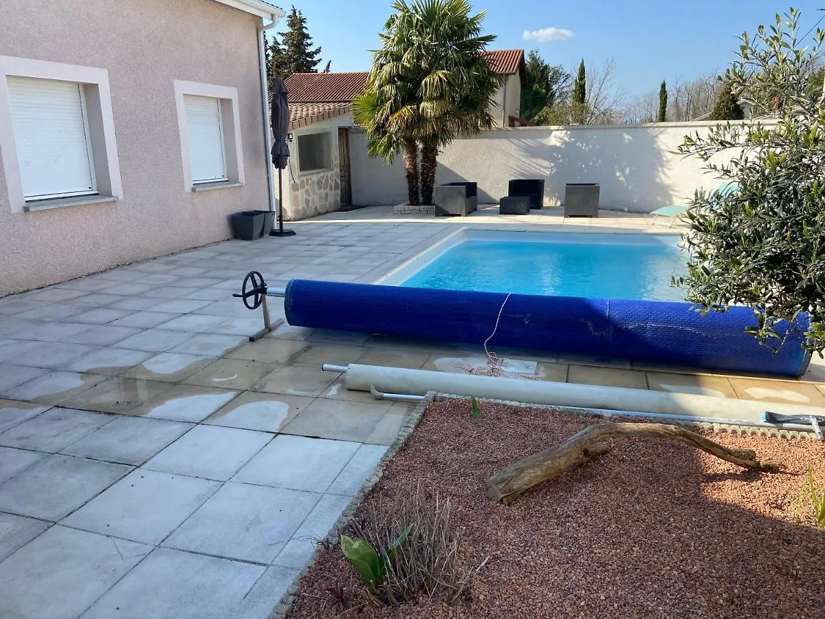 Bed & Breakfast Maison Entiere 4 Lits 8 Pl Avec Jacuzzi Proche Du Safari De Peaugres Anneyron