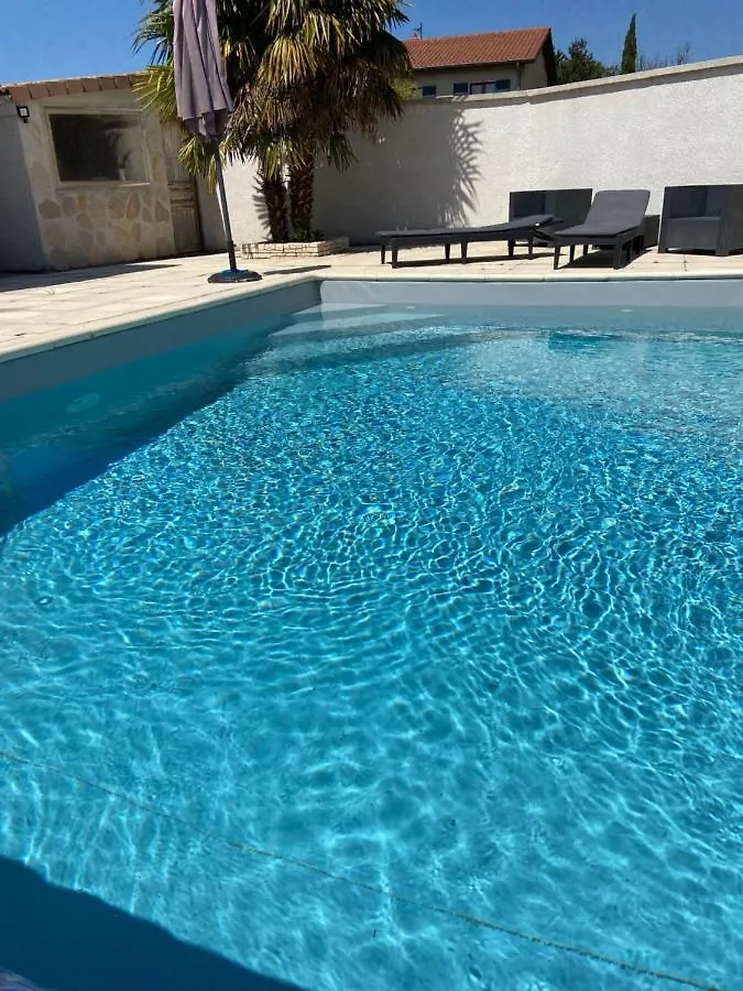 Maison Entiere 4 Lits 8 Pl Avec Jacuzzi Proche Du Safari De Peaugres Anneyron Bed & Breakfast